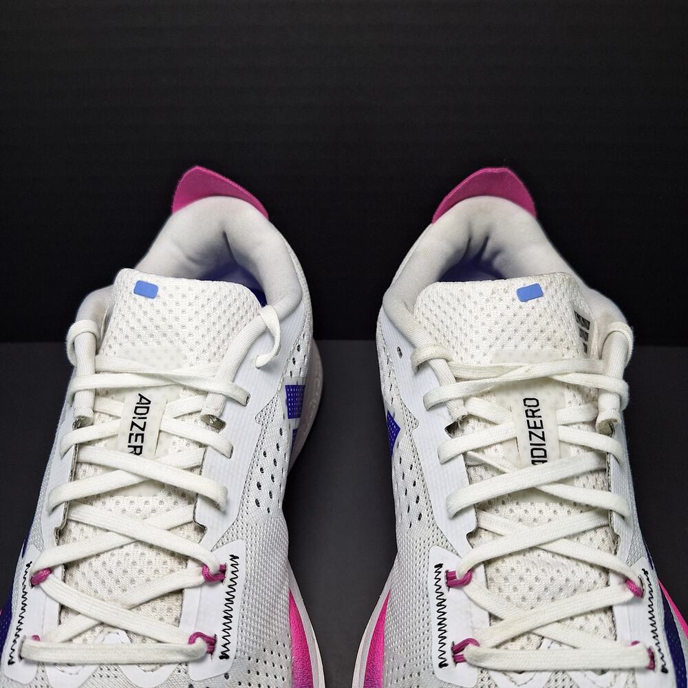Adidas Adizero SL White Lucid Blue Fuchsia Running Shoes GV9095 Men's Size 7 - Picture 6 of 16